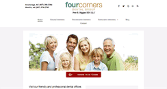 Desktop Screenshot of fourcornersdentalgroup.com